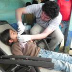 Guatemalan child getting dental work done