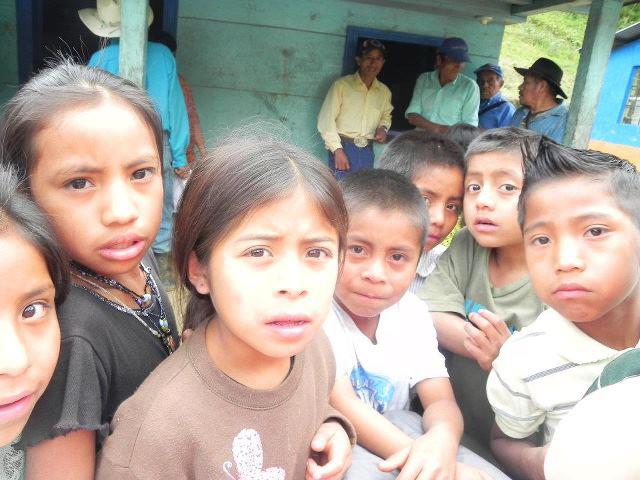 Curious Guatemalan children