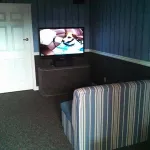 Waiting room with TV